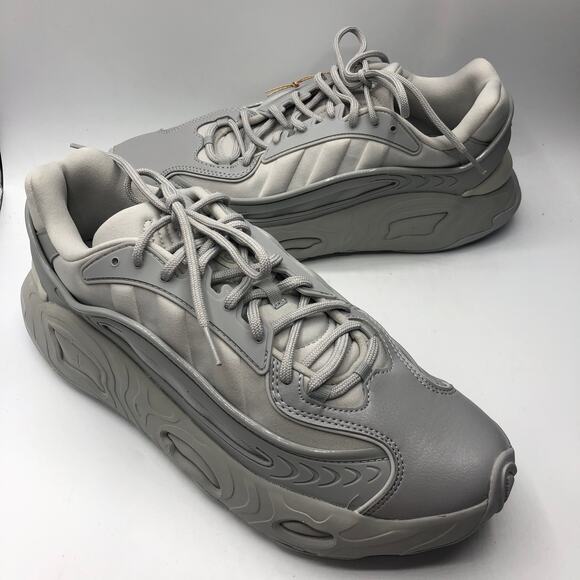 Adidas Mens Oznova Triple Gray Sneakers Lace Up US Size 10 - Picture 9 of 10